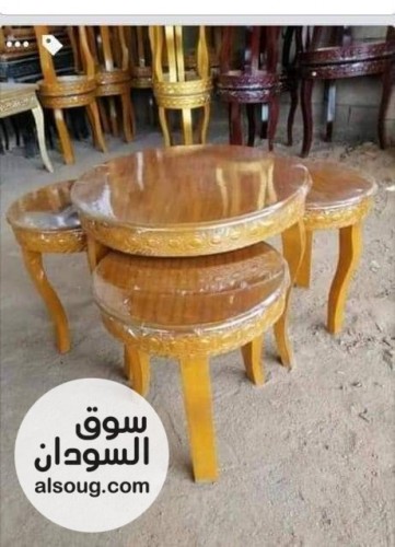 ترابيز خشب سنط متين ورهيب وشكل أنيق ٥ قطع - صورة رقم 14