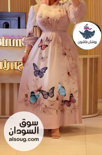 فستان فراشات تركي