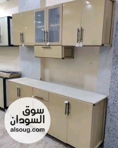 مطابخ المونيوم أنيقة وجميلة المتر كامل بالرخام شبابيك وأبواب ووجهات زج - صورة رقم 3