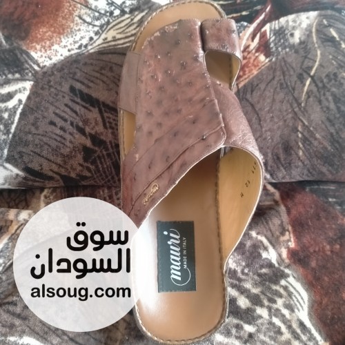 شبشب جلد نعام اصلي بالكامل ايطالي - صورة رقم 5