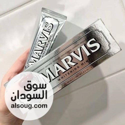 معجون أسنان مارفيس لتبييض الأسنان بالنعناع للمدخنين