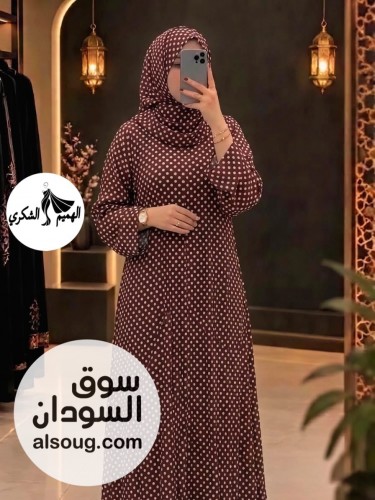 العبايه الترند --شفون دبل فيس --خامه الطرحة شفون--مقاسات 60/58/5 - صورة رقم 2
