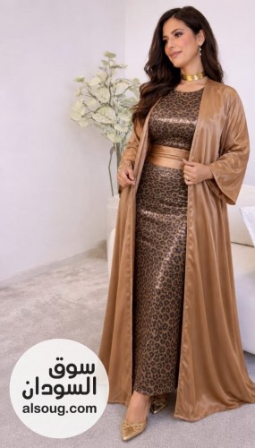 أسم موديل *:* دراعة 3 قطع - الوصف *:* فستان + جاكيت + حزام - ال - صورة رقم 1