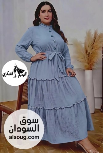 اتوفر الفستان الترند شي ان--من وزن 55 لي90 كيلو--*الخامه كوريشه(فرسيكا - صورة رقم 4