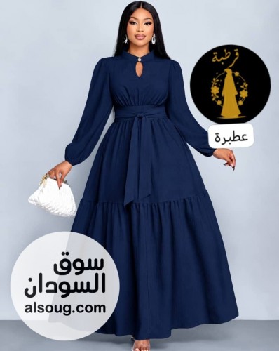 الجديد شديد -- فستان فريسكا الأكثر مبيعا--بي حزام وزراره - صورة رقم 5