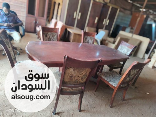 سفرة ستة كرسي مستوردة-السعر ١٣٠٠-المكان الأزهري مع لفة السلمة - صورة رقم 2