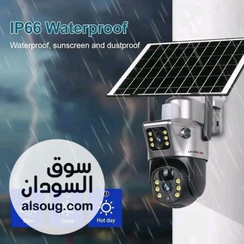تخفيض كاميرا مراقبة ذكية بلوح طاقة شمسية وعدستين 4G