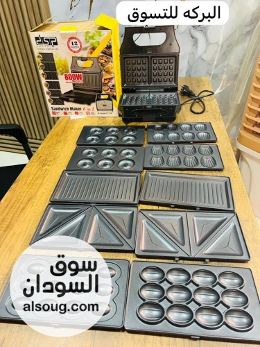 عرض جديد من شركة البركة للتسوق 

 جهاز الوافل DSP.غ 6 في 1 
ج