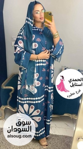 الجديد شديد --عبايه كريب فاخر -مطبوع بي طرحه كبيره شفون - صورة رقم 10