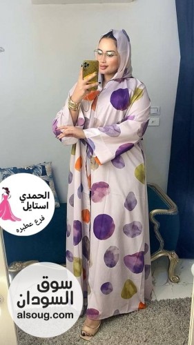 الجديد شديد --عبايه كريب فاخر -مطبوع بي طرحه كبيره شفون - صورة رقم 7