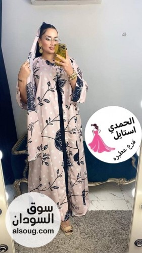 الجديد شديد --عبايه كريب فاخر -مطبوع بي طرحه كبيره شفون - صورة رقم 8