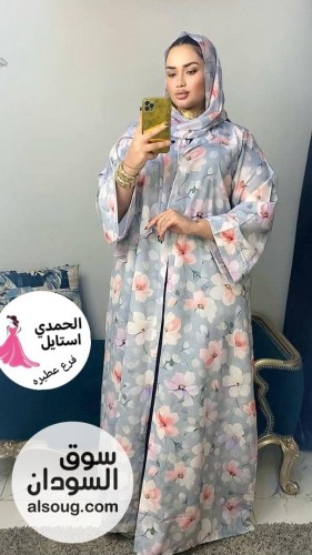 الجديد شديد --عبايه كريب فاخر -مطبوع بي طرحه كبيره شفون - صورة رقم 2