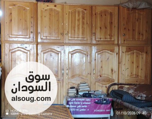دولاب خشب موسكو مستورد 5 دلف ملفوف جديد