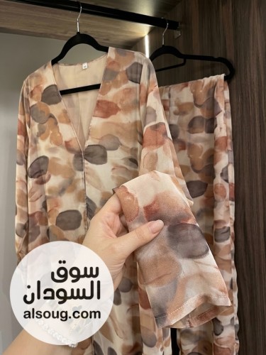 *الموديل : عبايه كباسيل + طرحه*-- *الخامه : شفون دبل فيس*❤️ - صورة رقم 4