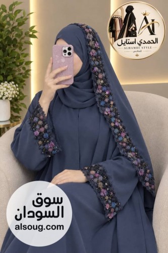 عباية غصن الزيتون --الخامه انترنت سعودي --المقاسات - صورة رقم 9