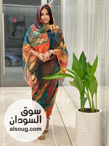 فرد كتان ربط عريض جميله