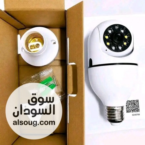 كاميرا شكل لمبة 360 درجة رؤية ليلية واي فاي - صورة رقم 2