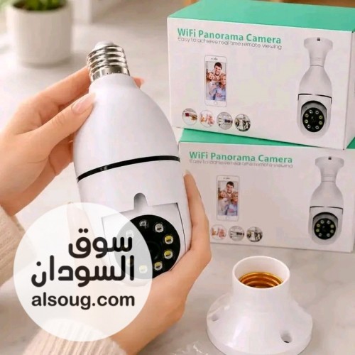 كاميرا شكل لمبة 360 درجة رؤية ليلية واي فاي - صورة رقم 1
