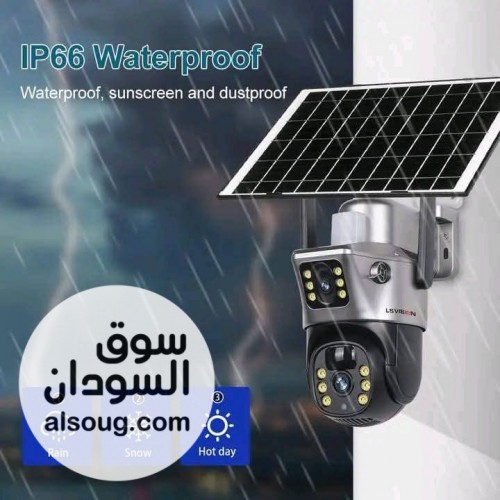 كاميرامراقبة ذكية بلوح طاقة شمسية عدستين 4G - صورة رقم 3