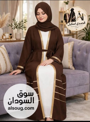 اتوفر من جديد --دراعه 4قطع --عبايه فستان حزام طرحه --خامه - Image # 3