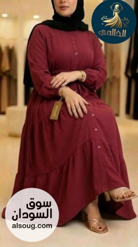 ✅ فستان نهاري-✅ الخامه سي واي-✅ مقاسات لحدي ١٢٠ بلبس-L -XL -XXL -Xxxl - Image # 6