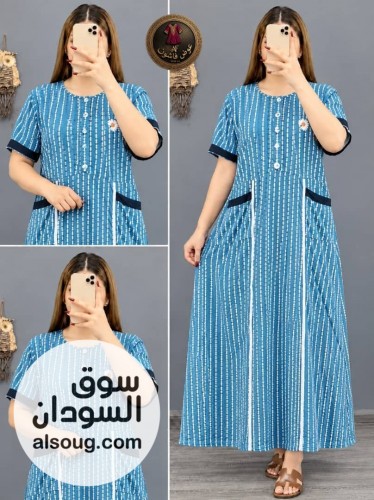 جلبابات فنايلية بألوان مختلفة - صورة رقم 3