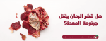 هل قشر الرمان يقتل جرثومة المعدة؟