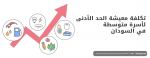 تكلفة معيشة الحد الأدنى لأسرة متوسطة في السودان
